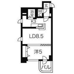 コトン大通中央の物件間取画像